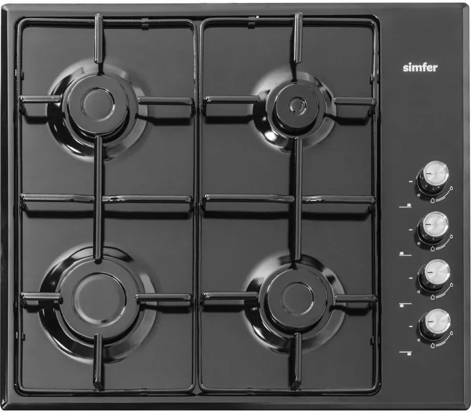Газовая варочная панель Simfer H60V40M411, серебристый