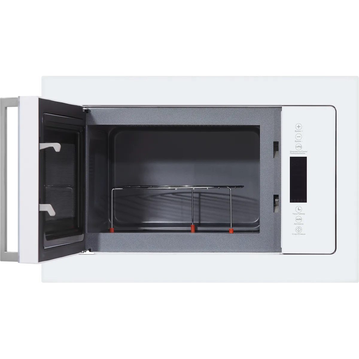 Встраиваемая микроволновая печь Hiberg VM 8505 W, серебристый