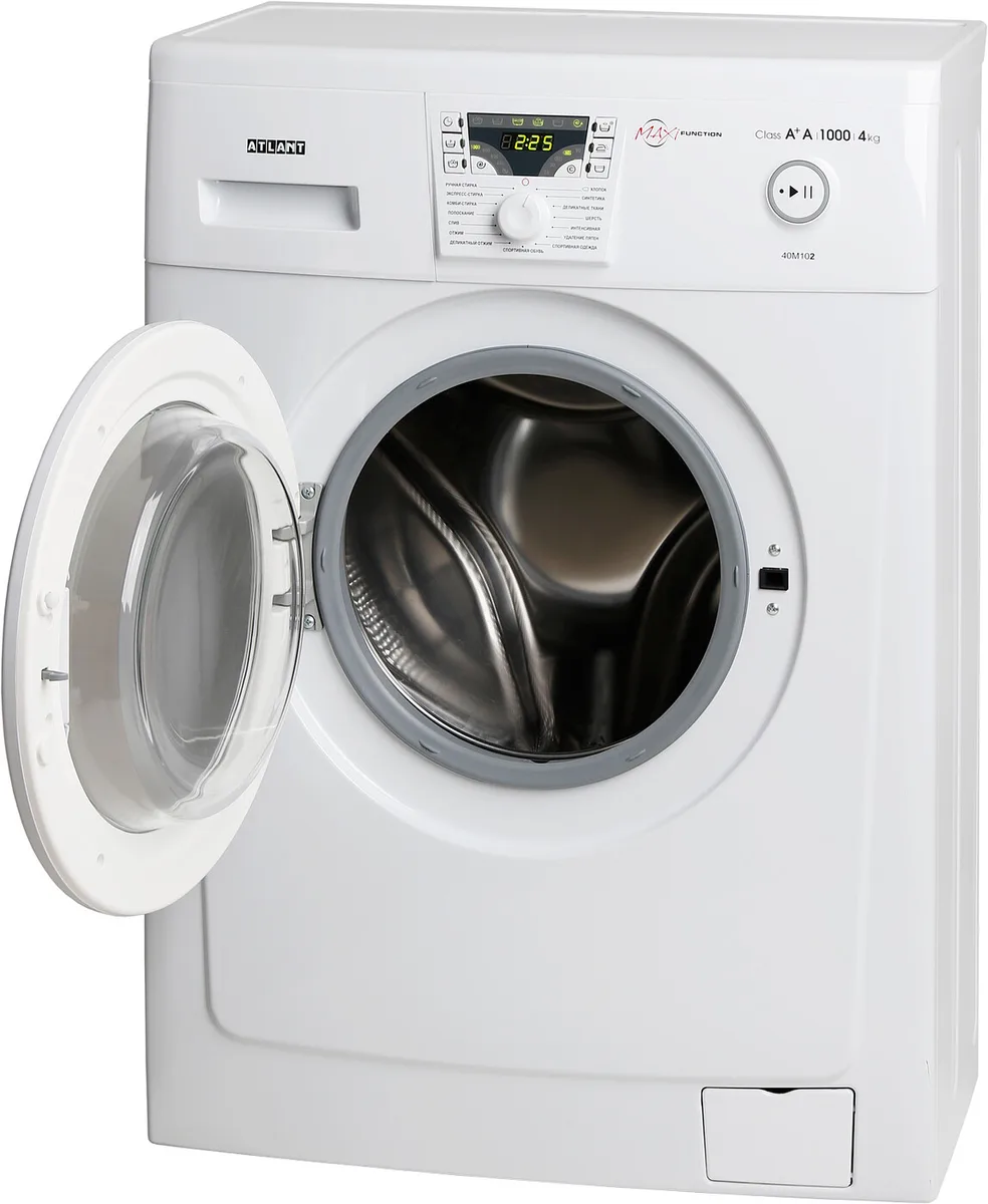Стиральная машина Atlant СМА-40М102-00, фронтальная загрузка, белый — фото 4