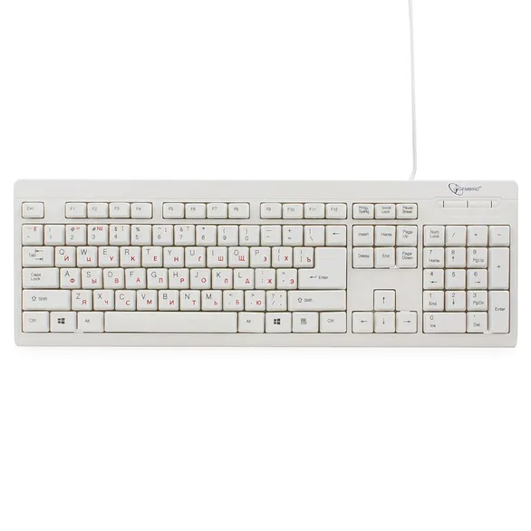 Клавиатура Gembird KB-8300U-R, белый