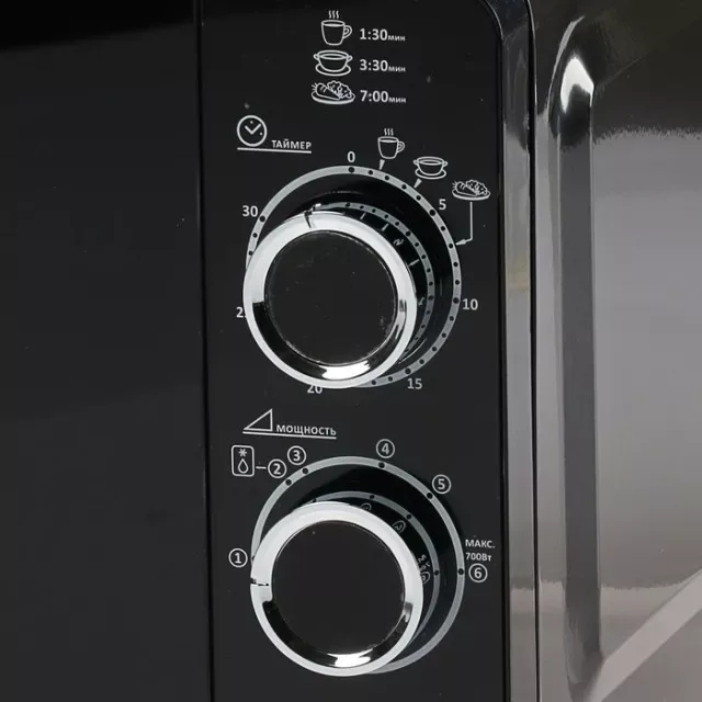 Микроволновая печь Optima MO-2110B, соло, чёрный — фото 4