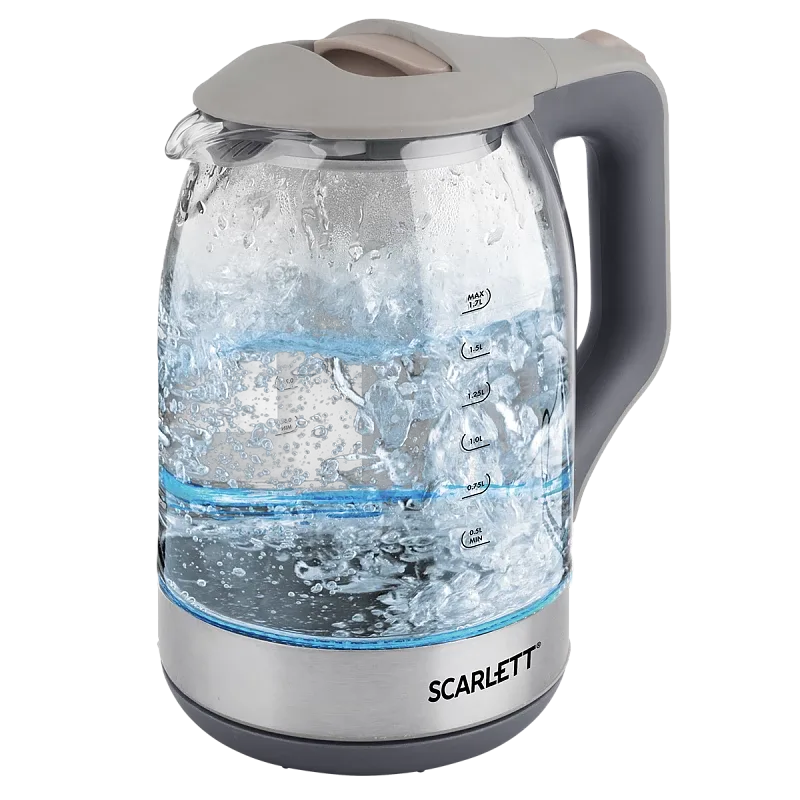 Чайник Scarlett SC-EK27G42, электрический, бежевый