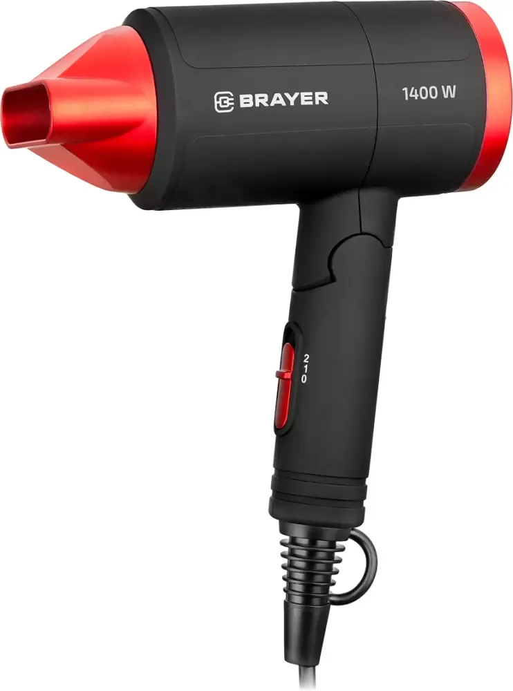 Фен Brayer BR3040RD, красный