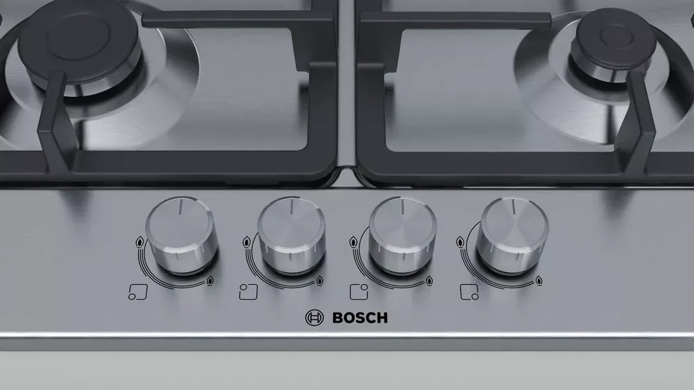 Газовая варочная панель Bosch PGP6B5O90R, серебристый — фото 4