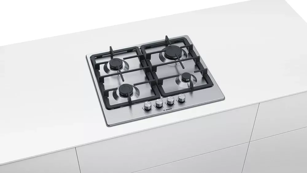 Газовая варочная панель Bosch PGP6B5O90R, серебристый — фото 2