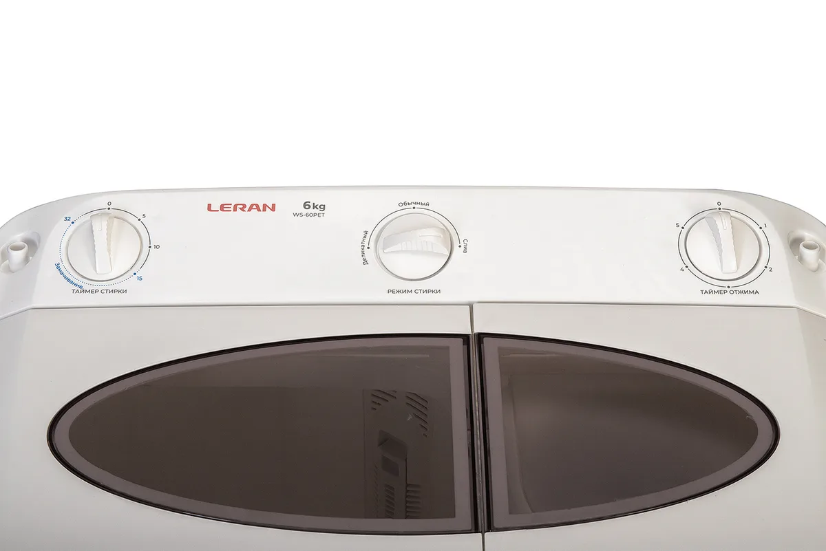 Стиральная машина Leran WS-60PET, вертикальная загрузка, белый — фото 3