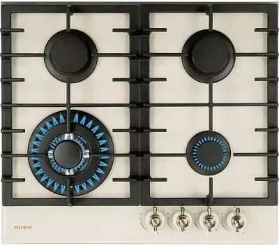 Газовая варочная панель Avex HM 6042 RY, бежевый