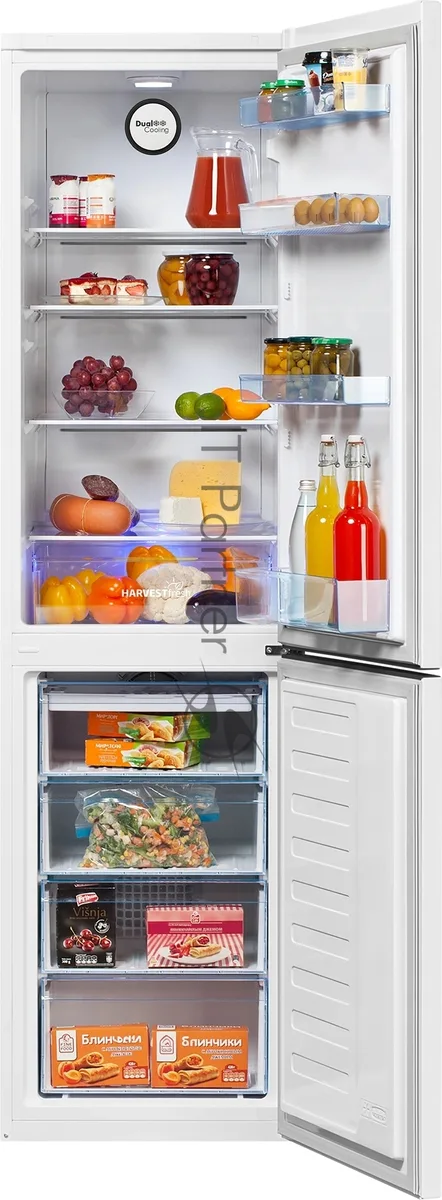 Холодильник Beko B3R0CNK332HW, двухкамерный, белый — фото 2