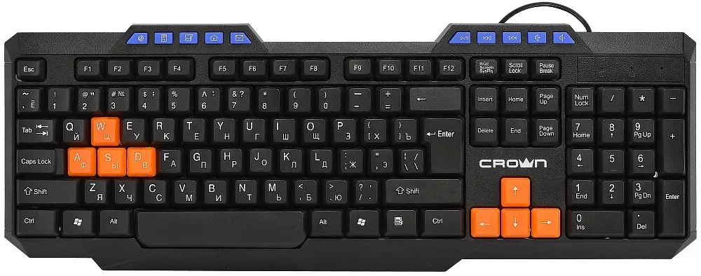 Клавиатура Crown CMK-482, чёрный