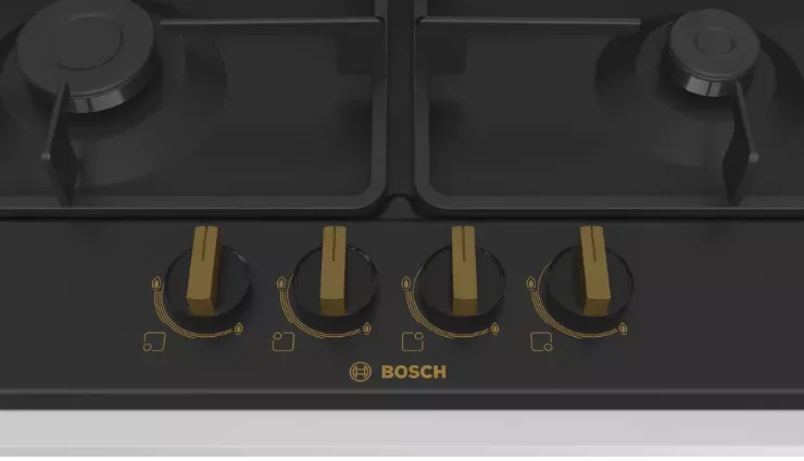 Газовая варочная панель Bosch PGP6B3B90R, чёрный — фото 3