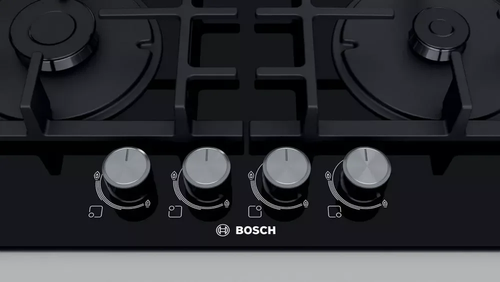 Газовая варочная панель Bosch PNH6B6O90R, чёрный — фото 2