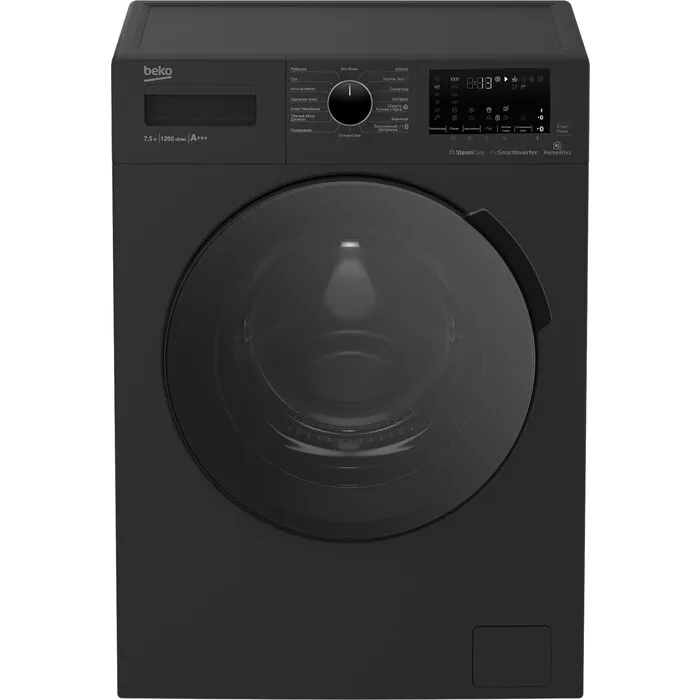 Стиральная машина Beko WSPE 7H 616A, фронтальная загрузка, серый