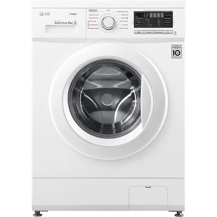 Стиральная машина LG F1096SDS0, фронтальная загрузка, белый