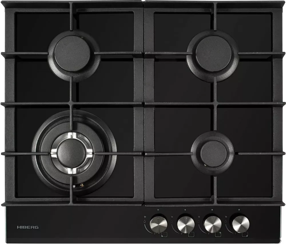 Газовая варочная панель Hiberg VM 6044 B, бежевый