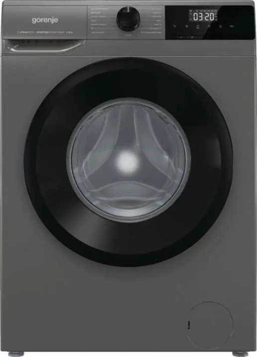 Стиральная машина Gorenje W2NHPI62SCSS, фронтальная загрузка, серебристый