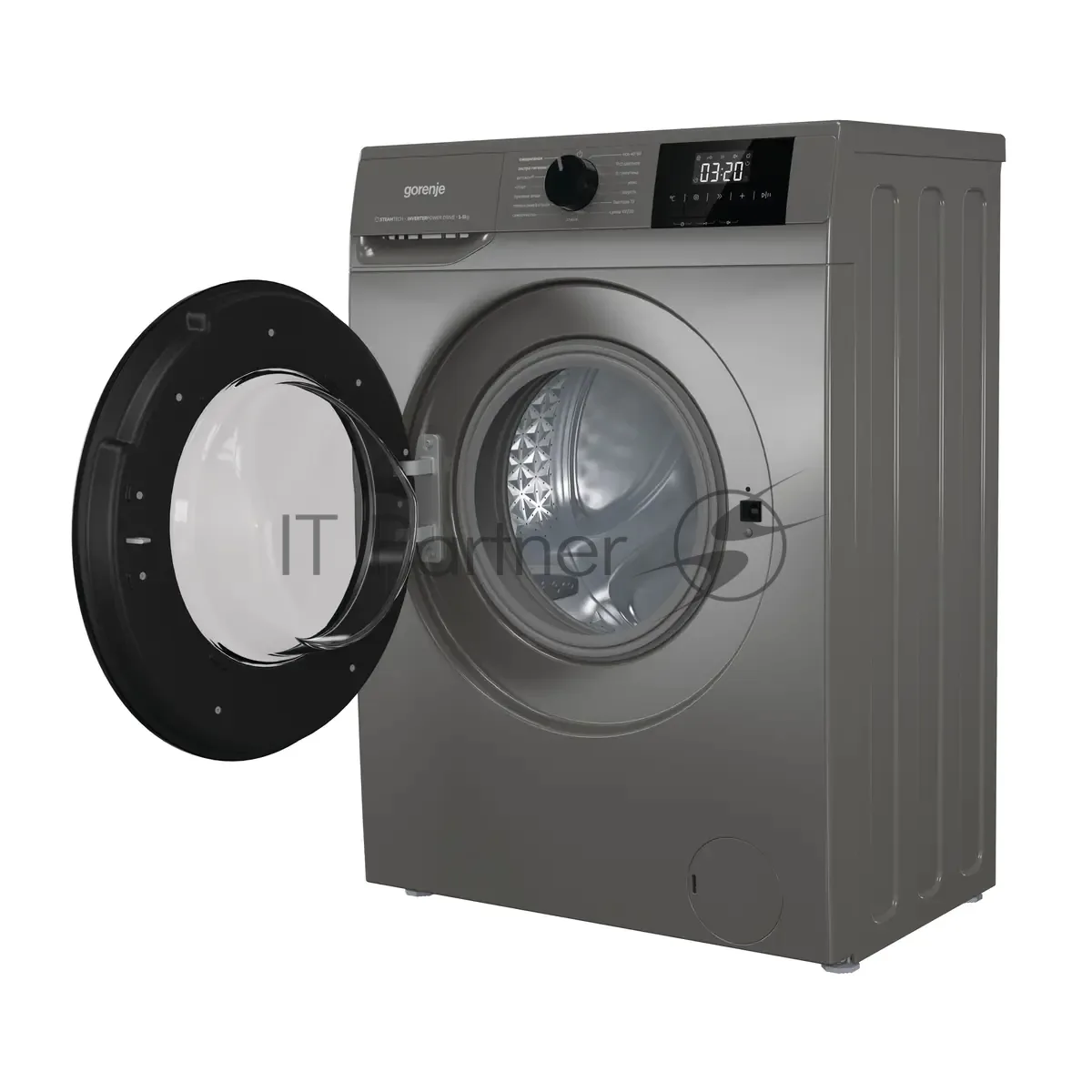 Стиральная машина Gorenje W3NGPI61SAST/C, фронтальная загрузка, серый — фото 2