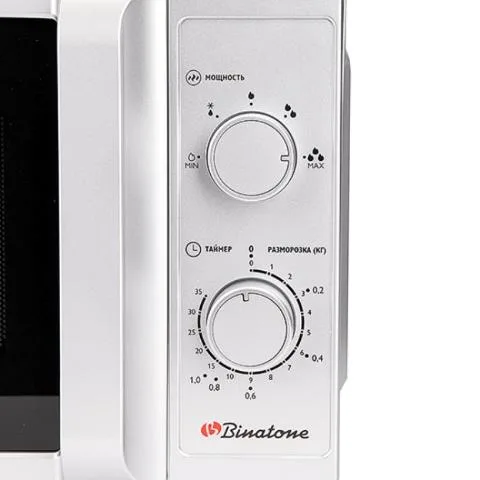 Микроволновая печь Binatone FMO 20M20 S, соло, серебристый — фото 3