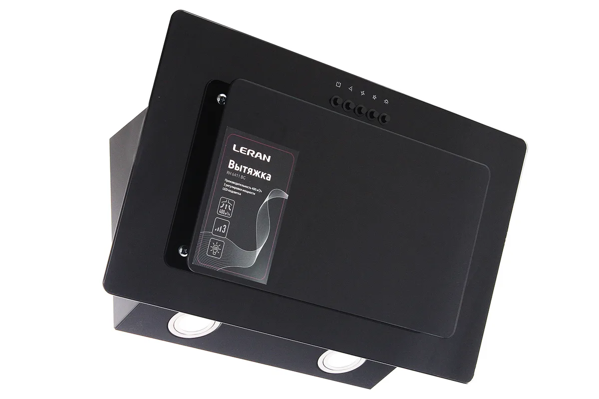 Вытяжка Leran RH 6411 BG, наклонная, чёрный