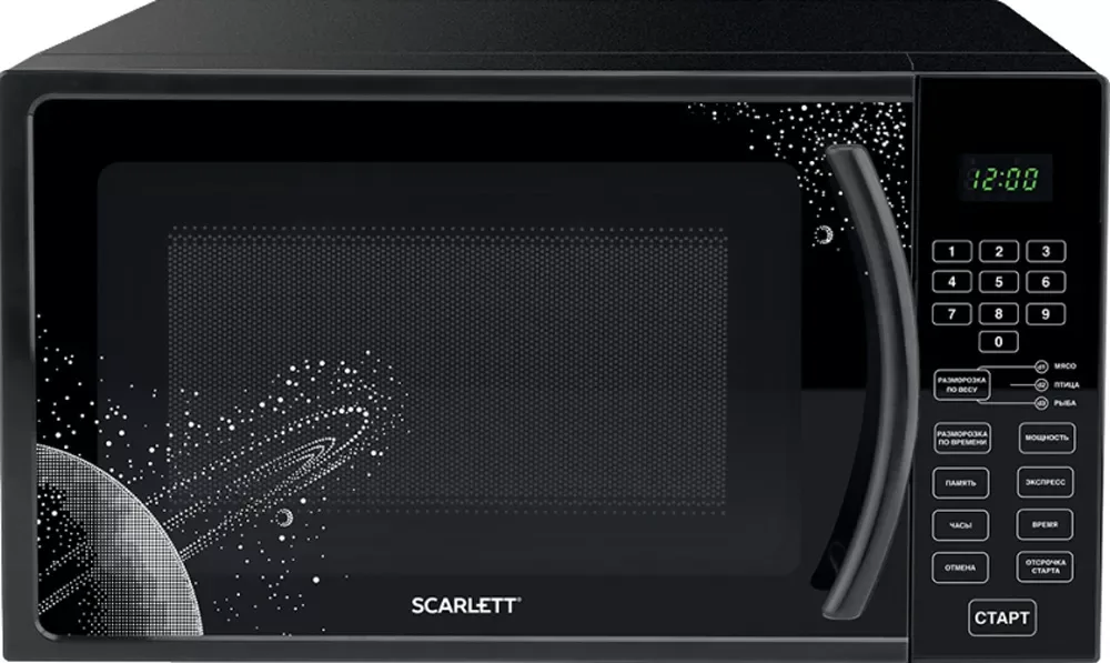 Микроволновая печь Scarlett SC-MW9020S09D, соло, чёрный — фото 4