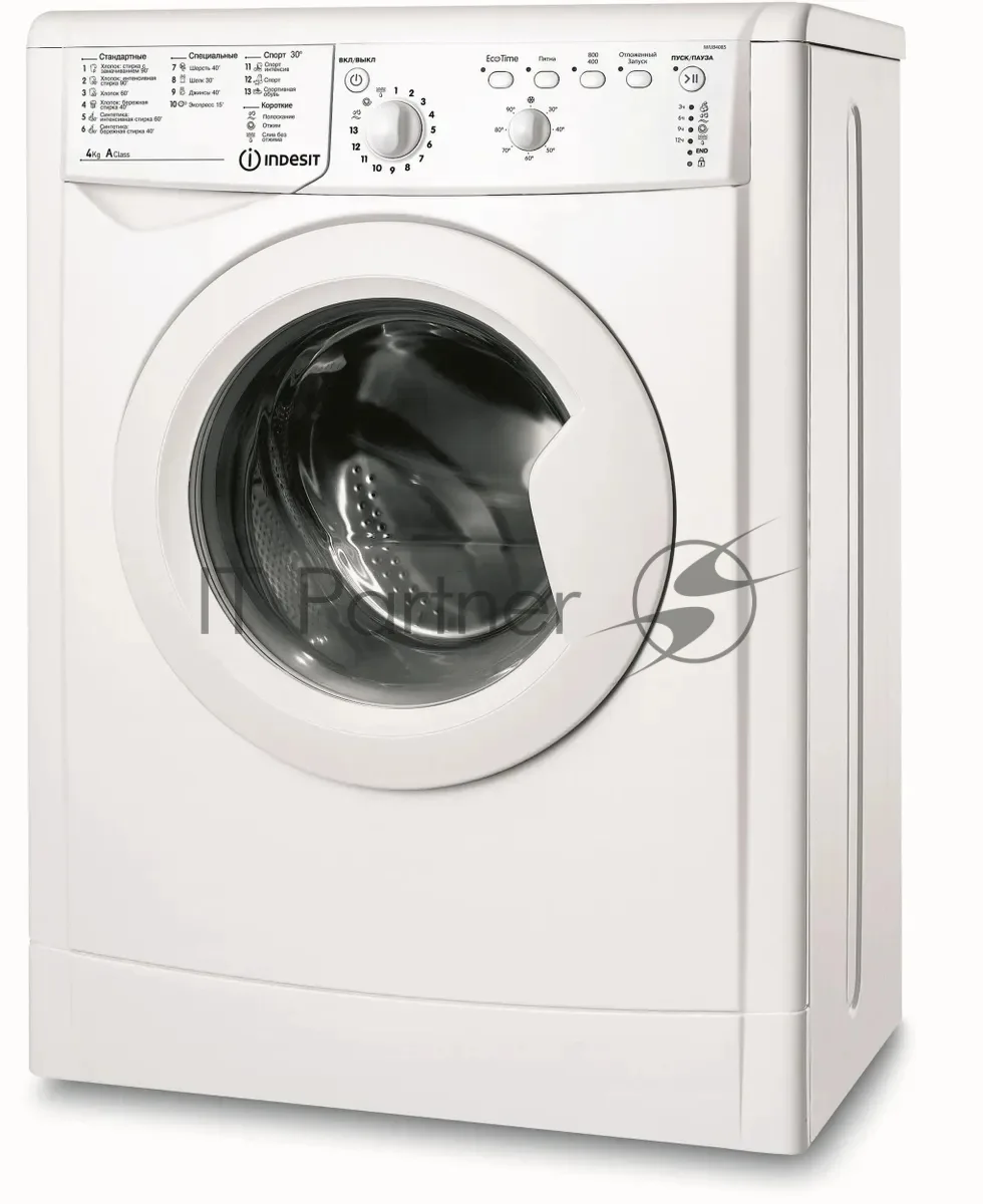 Стиральная машина Indesit IWUB 4085, фронтальная загрузка, белый