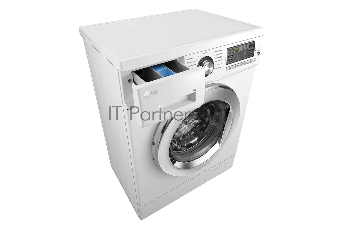 Стиральная машина LG Mega 2 Refresh F1096ND3, фронтальная загрузка, белый — фото 2