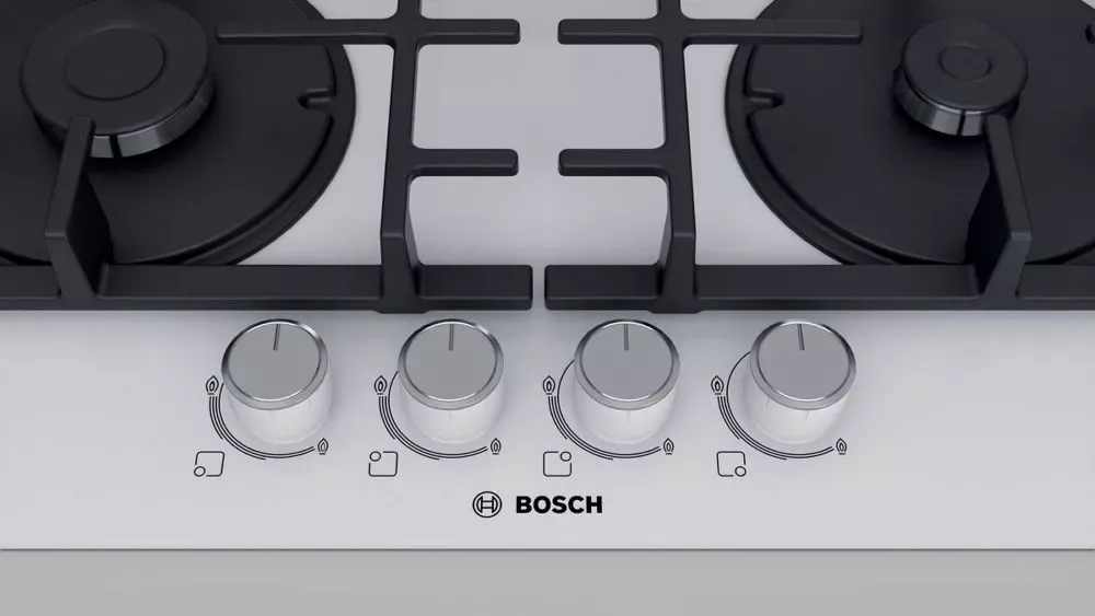 Газовая варочная панель Bosch PNH6B2O90R, белый — фото 4