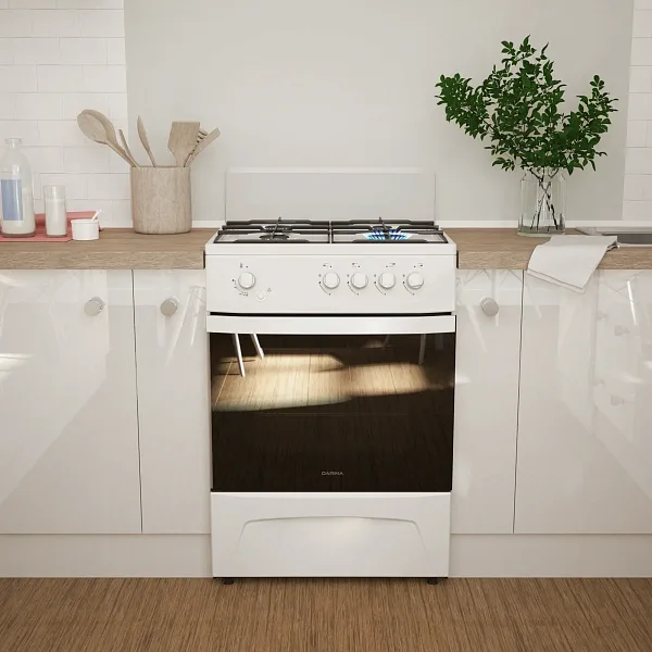 Газовая плита Darina C 1001 W, напольная, белый