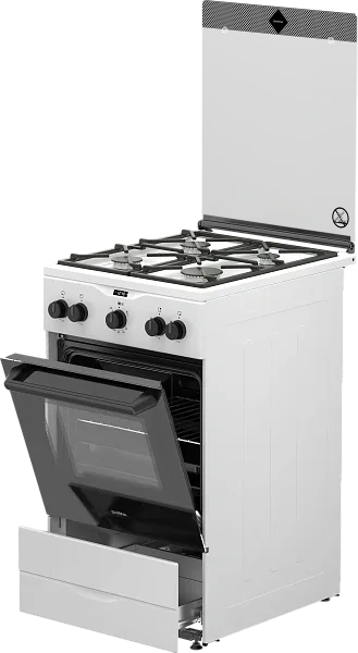 Газовая плита Darina PL 2Z20 W, напольная, белый