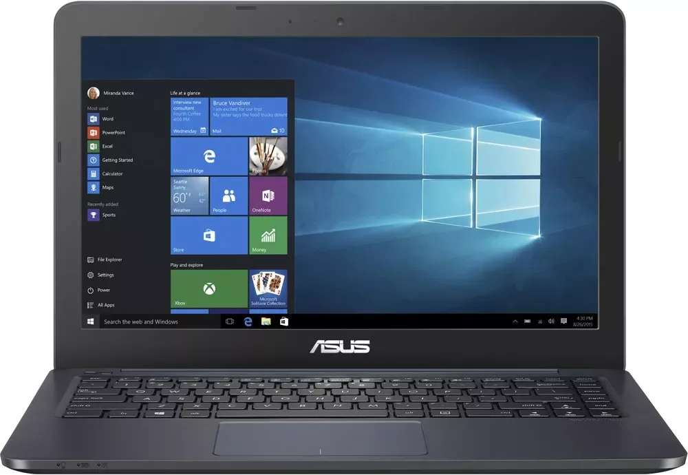 Ноутбук ASUS VivoBook F402WA-GA072T, 14", AMD E2-6110, 2 ГБ, 32 ГБ eMMC, синий
