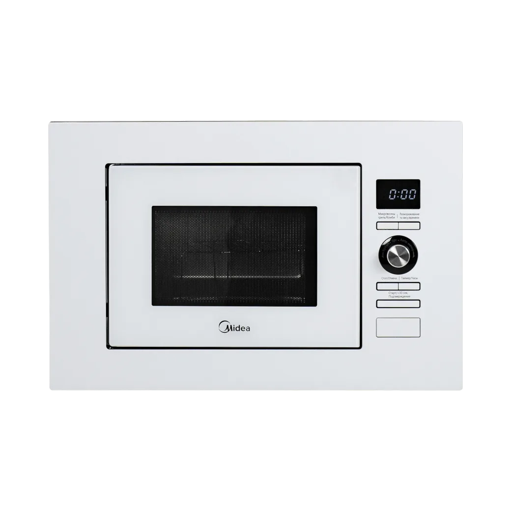 Встраиваемая микроволновая печь Midea AG820BJU-WH, соло, белый — фото 2