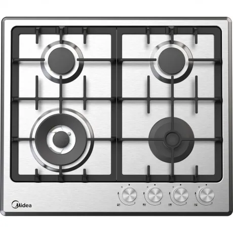 Газовая варочная панель Midea MG643TX, нержавеющая сталь — фото 2