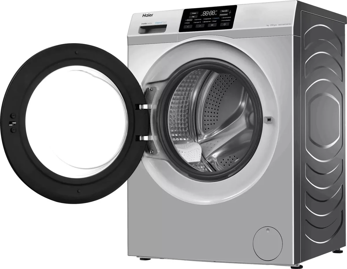 Стиральная машина Haier HW70-BP12919S, серебристый — фото 3