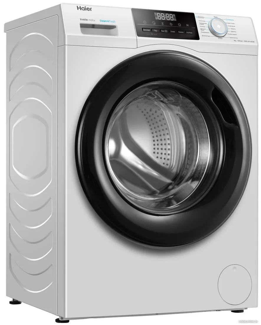 Стиральная машина Haier HW90-BP14929B, фронтальная загрузка, белый