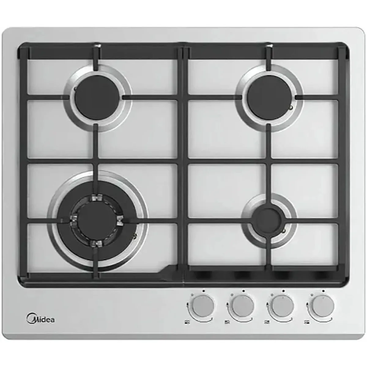 Газовая варочная панель Midea MG593TX, нержавеющая сталь