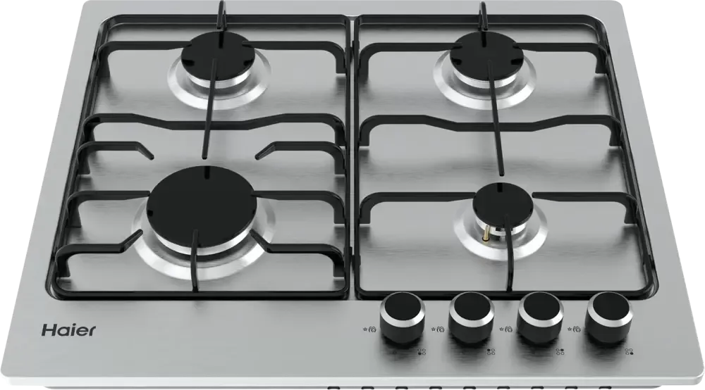 Газовая варочная панель Haier HHX-M64ENX, нержавеющая сталь — фото 3