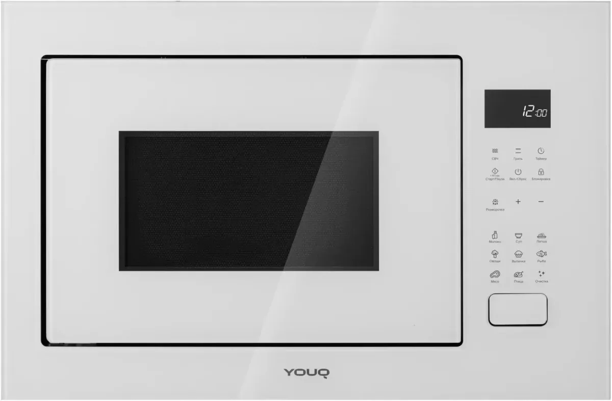 Встраиваемая микроволновая печь Midea MM820B2Q-SS, соло, серебристый — фото 2