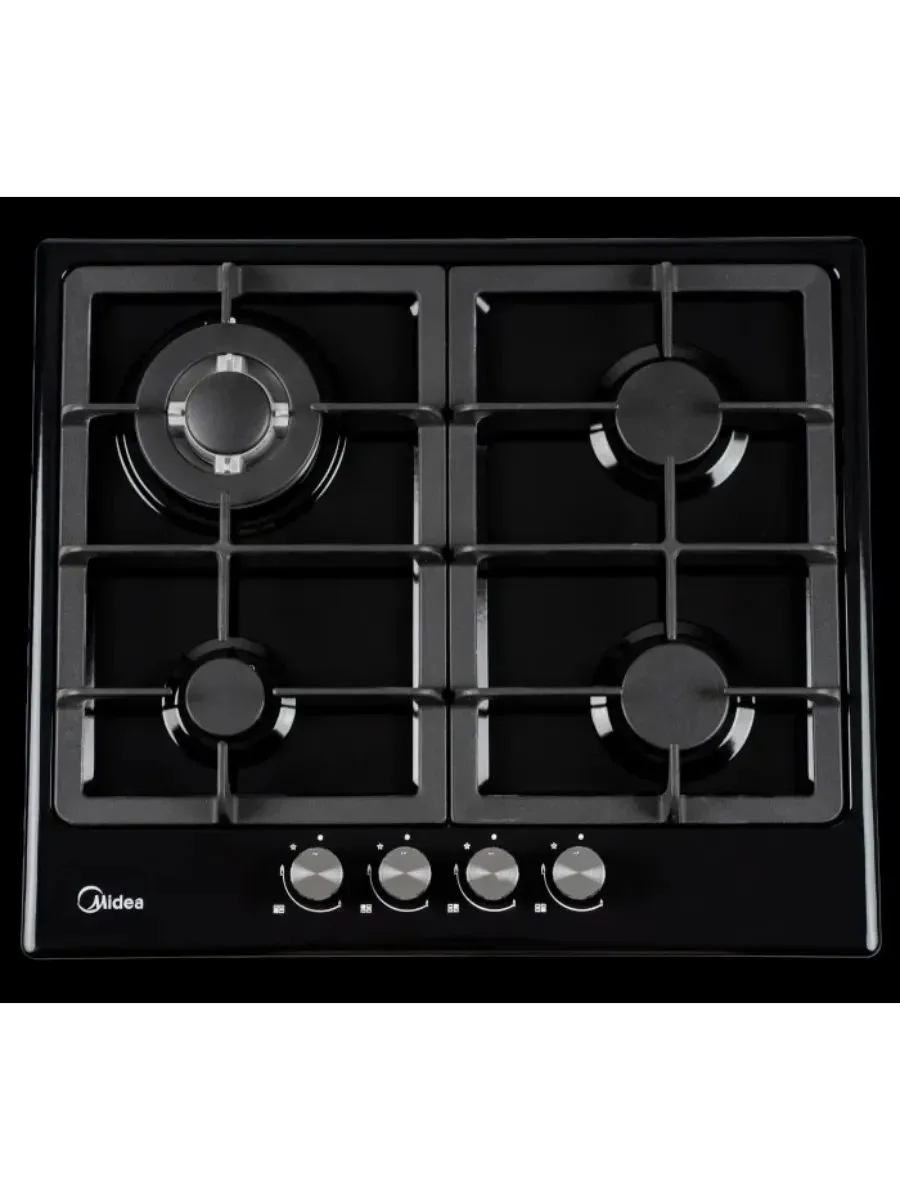 Газовая варочная панель Midea MG606T B, чёрный