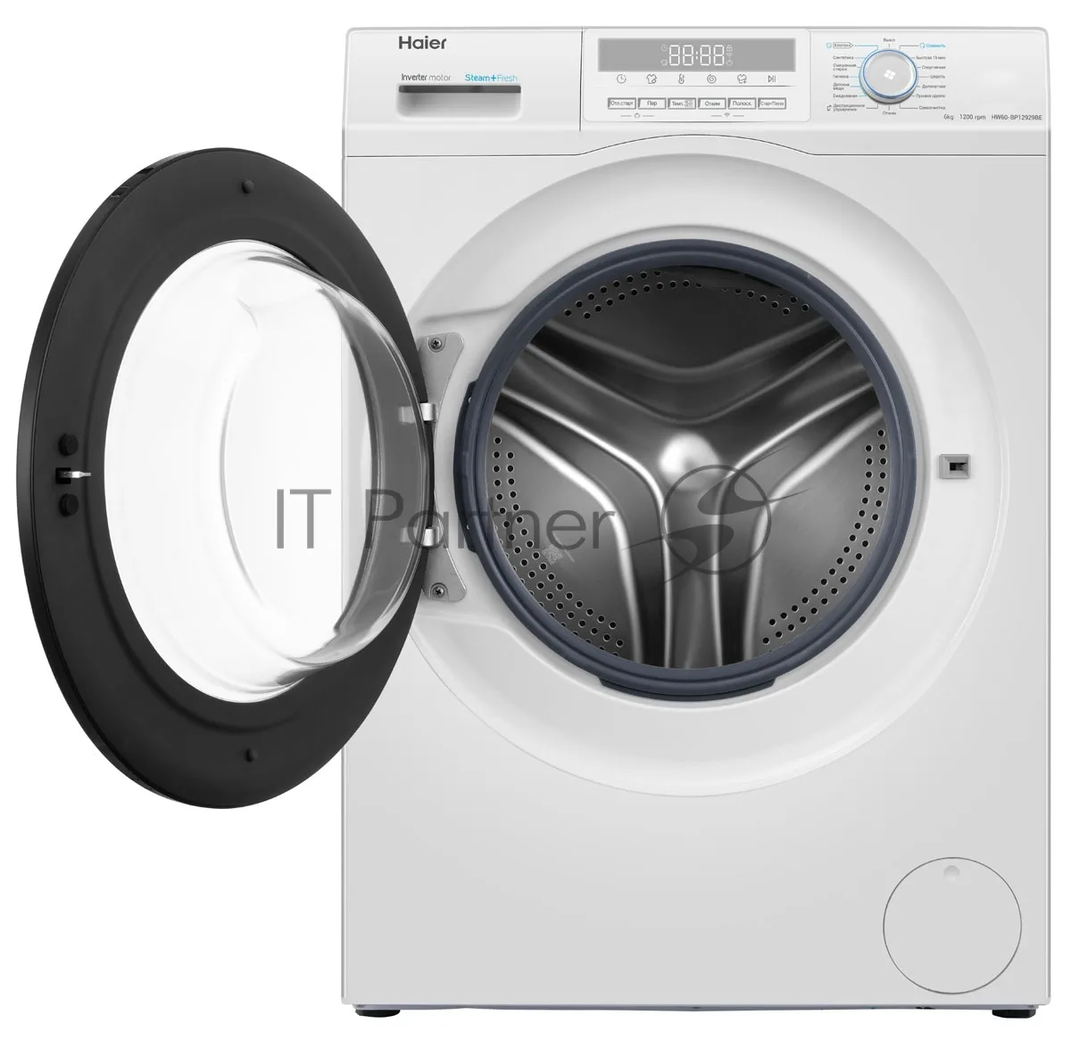 Стиральная машина Haier HW60-BP12929BE, вертикальная загрузка, белый — фото 2