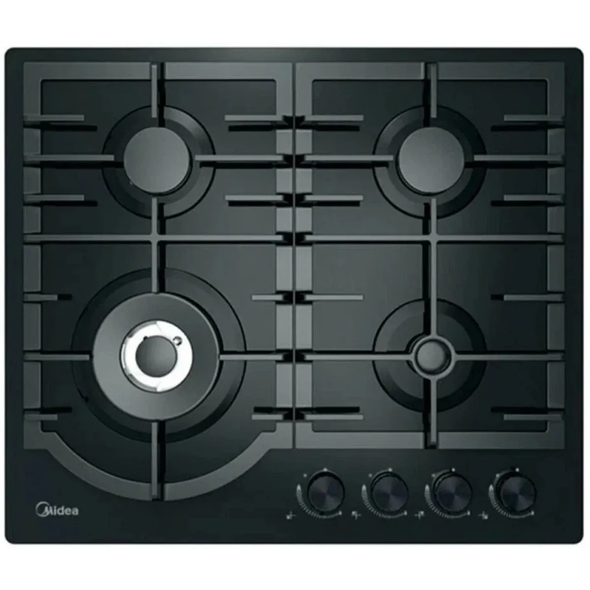 Газовая варочная панель Midea MG649TGB, чёрный