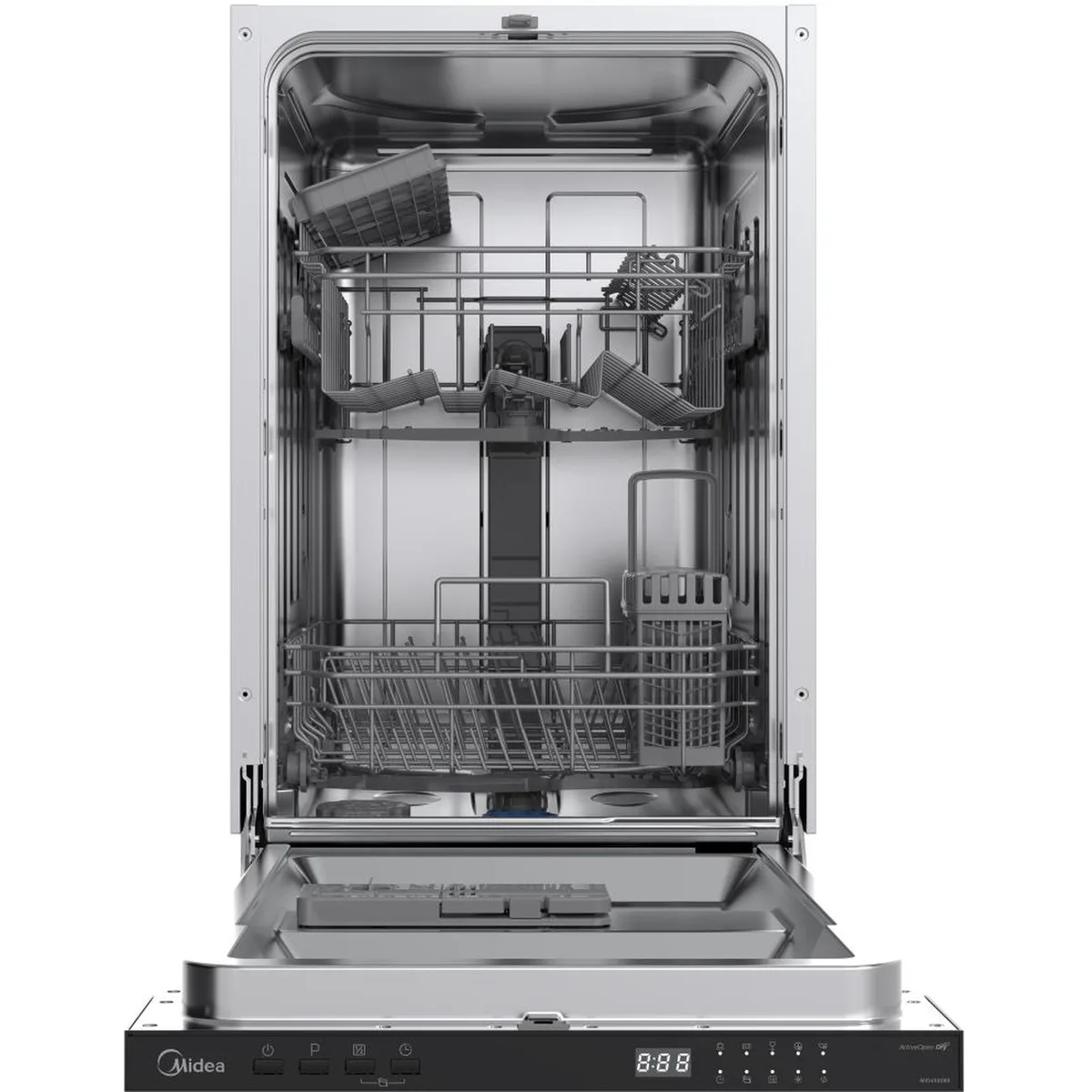Встраиваемая посудомоечная машина Midea MID 45 S060, чёрный — фото 2