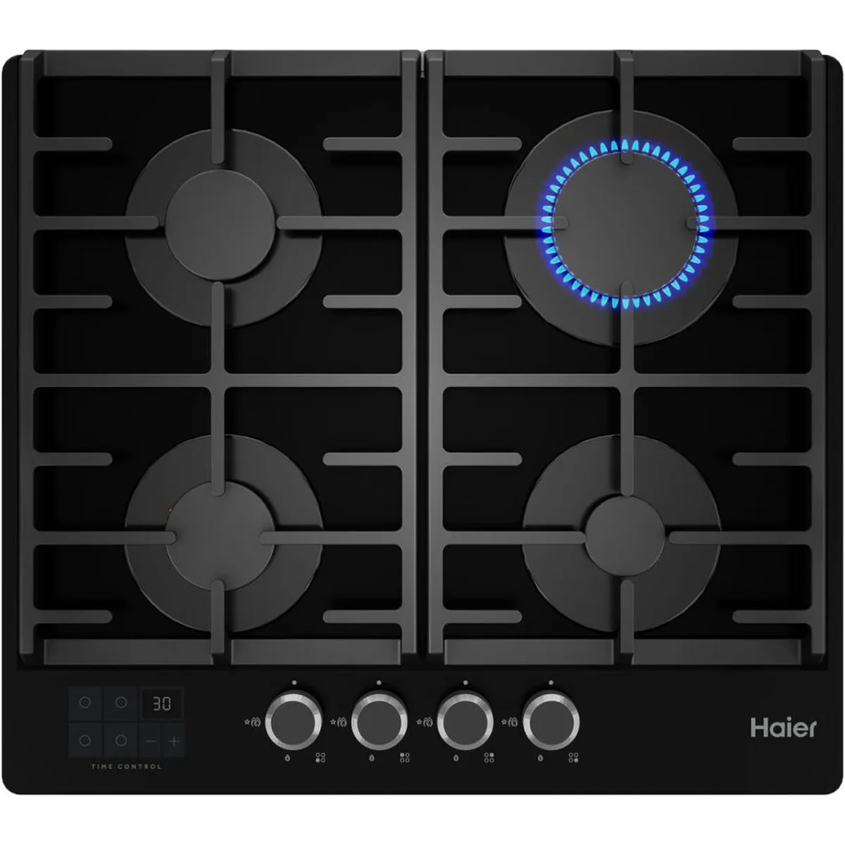 Газовая варочная панель Haier HHX-G64CNSB, чёрный