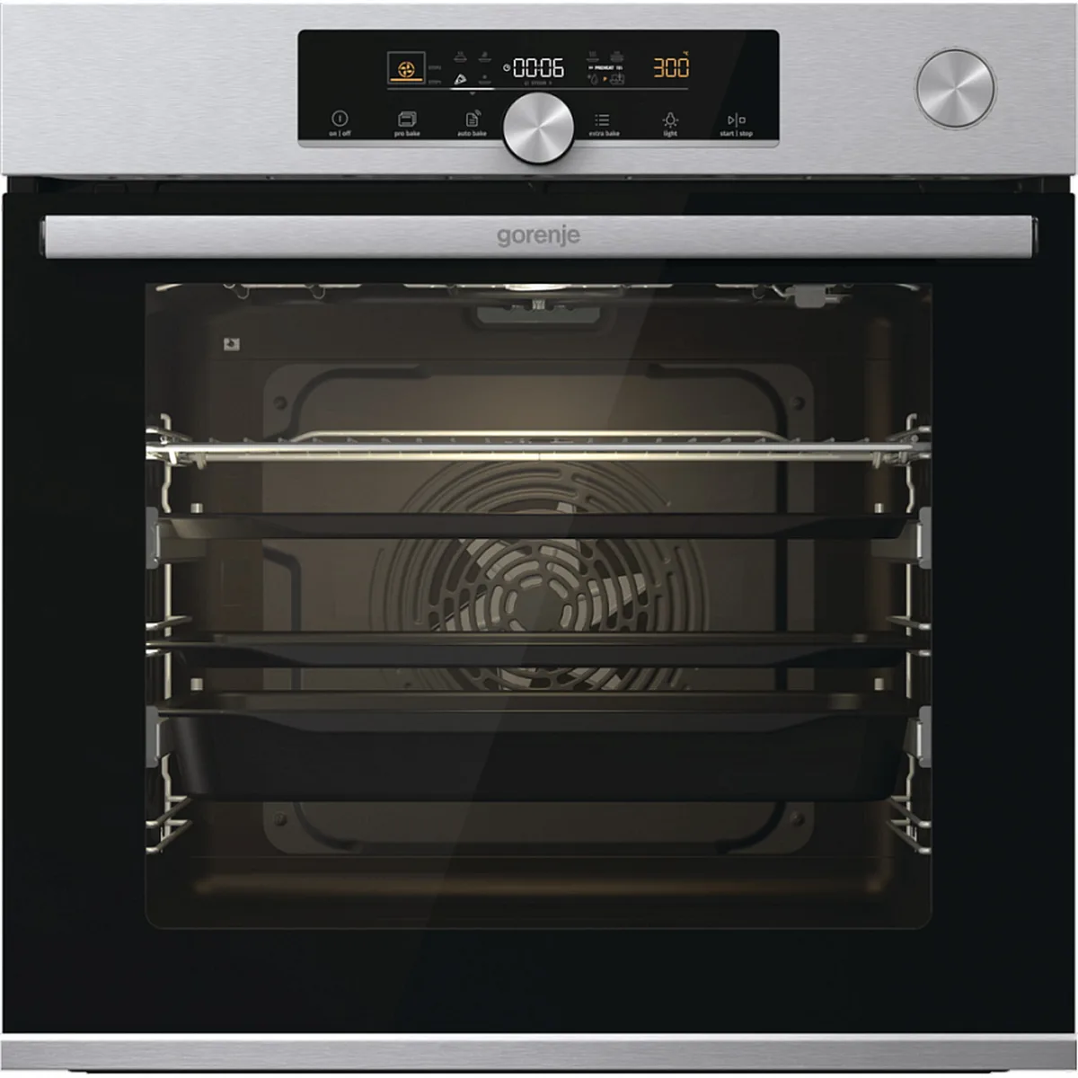 Духовой шкаф Gorenje BSA6747A04X, электрический, серебристый — фото 2