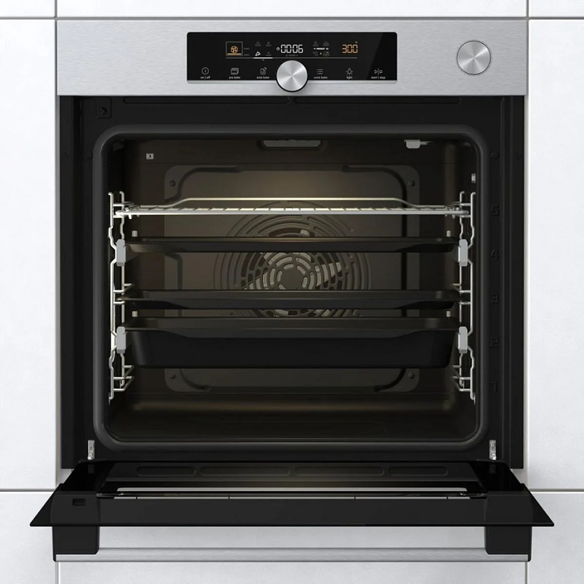 Духовой шкаф Gorenje BSA6747A04X, электрический, серебристый — фото 4
