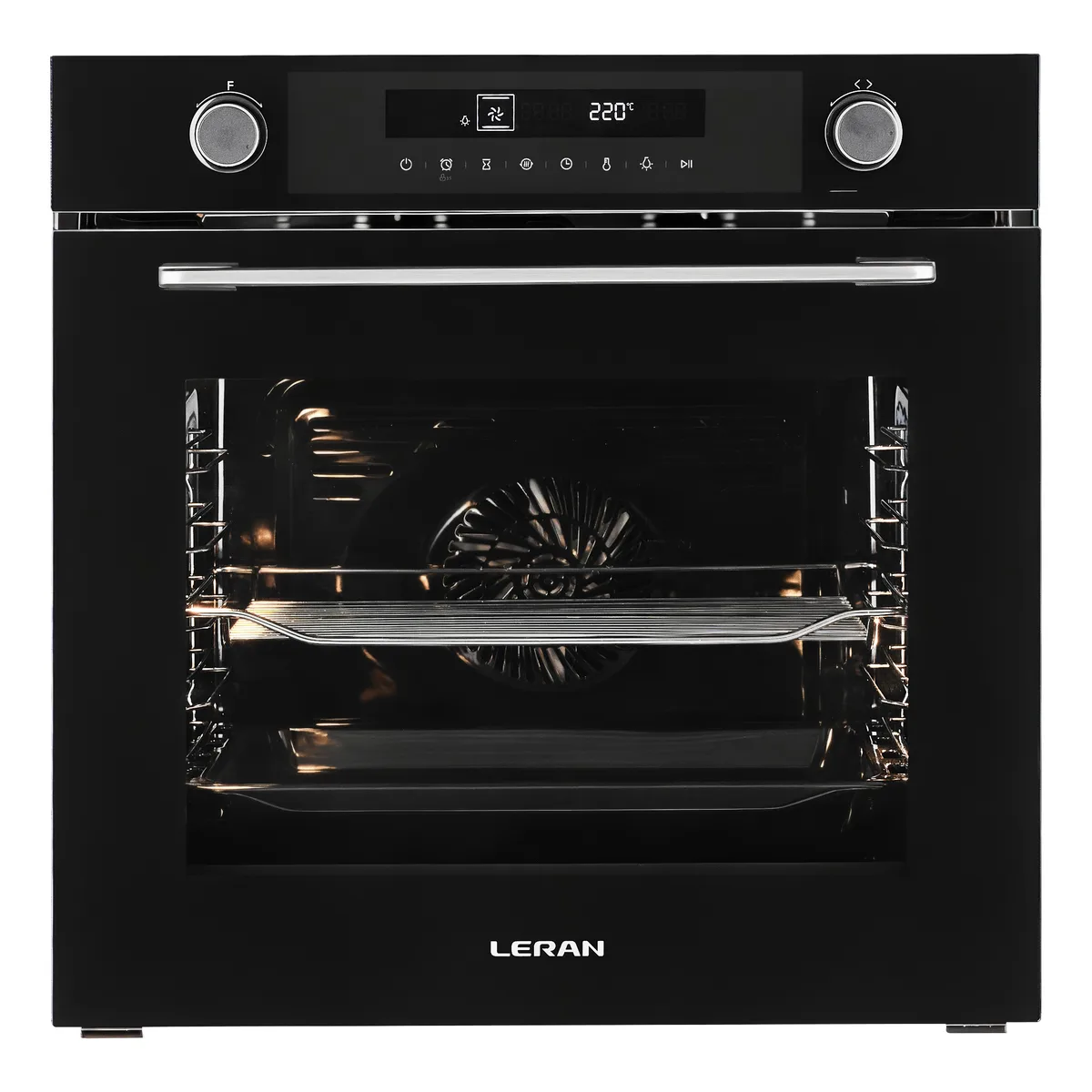 Духовой шкаф Leran EO 6784 BBG, электрический, чёрный