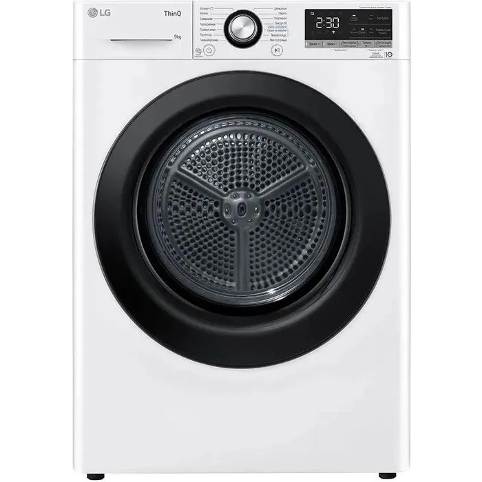 Сушильная машина LG DC90V3V6W, с тепловым насосом, белый