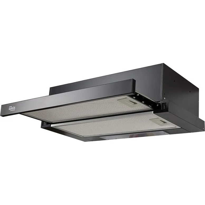 Вытяжка Oasis UV-60B тип управления: сенсорное, встраиваемая, чёрный