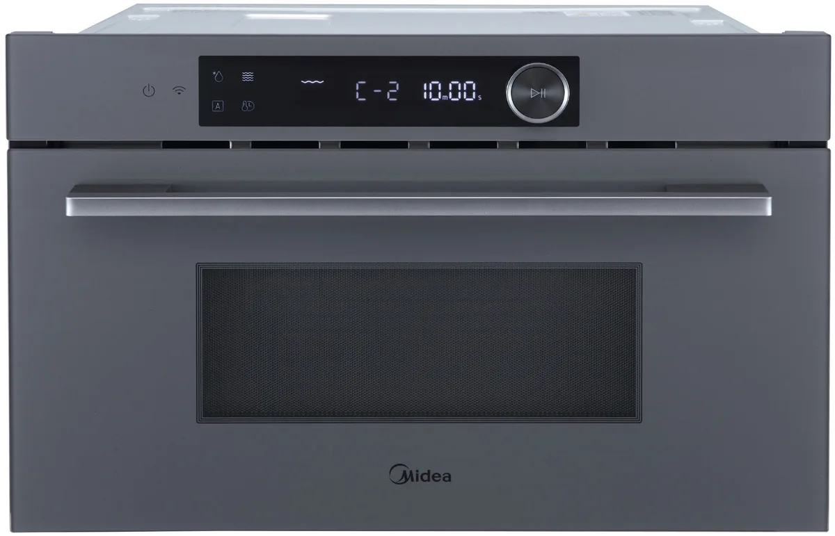 Встраиваемая микроволновая печь Midea MI9340GG-I, соло, серый