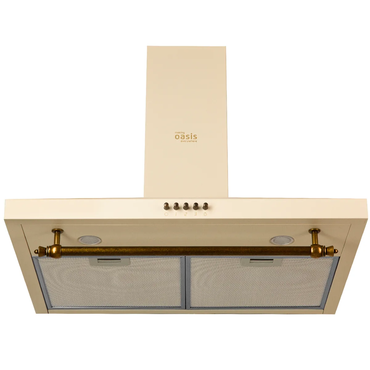 Вытяжка Oasis KB-60R, каминная, бежевый