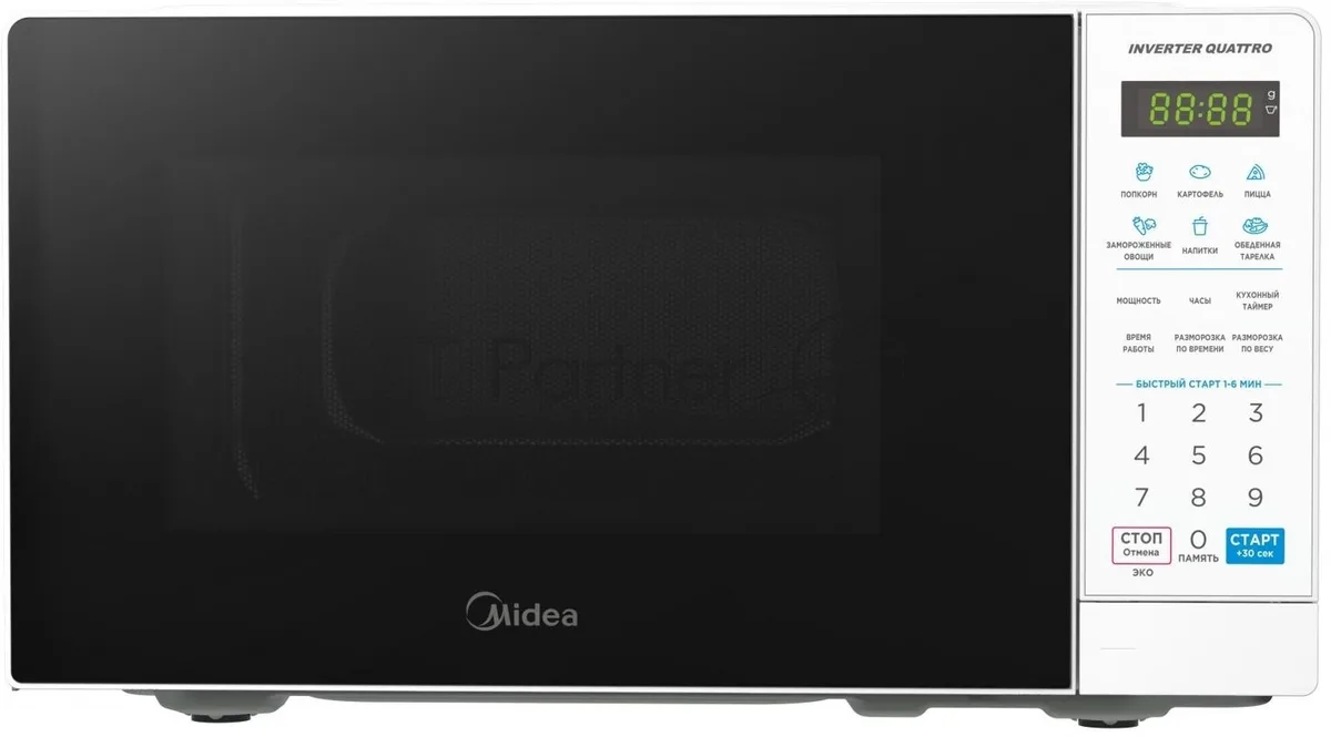 Микроволновая печь Midea EM719M2Z-W, соло, белый — фото 3