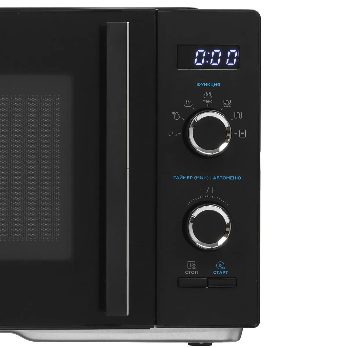 Микроволновая печь Midea AG825P2ET-B, с грилем, чёрный — фото 3